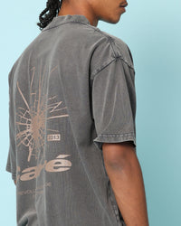 Carré Blasted Oversized T-Shirt Washed Charcoal