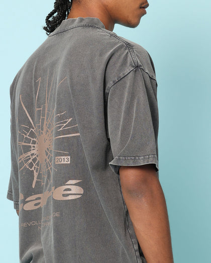 Carré Blasted Oversized T-Shirt Washed Charcoal