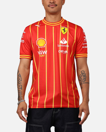Puma X Scuderia Ferrari Charles Leclerc Team Soccer Jersey Burnt Red