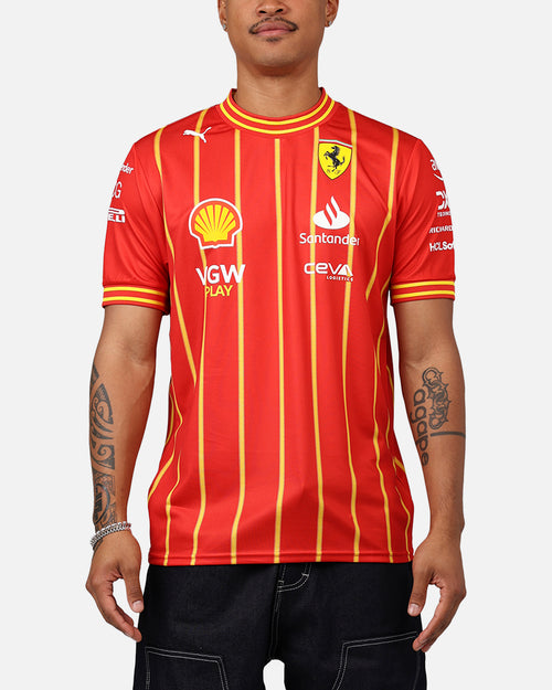 Puma X Scuderia Ferrari Charles Leclerc Team Soccer Jersey Burnt Red
