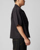 Loiter Riot Button Up Shirt Black