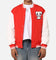 Tommy Jeans TJM Colourblock Varsity Jacket Deep Crimson