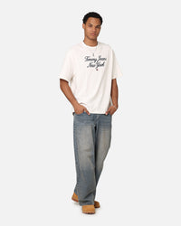Tommy Jeans TJM OVZ Luxe Serif T-Shirt Ancient White