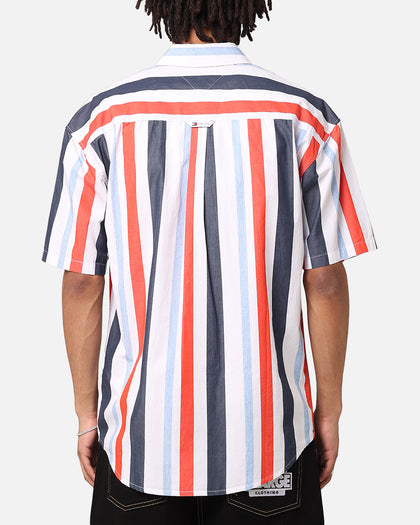 Tommy Jeans TJM Relax Stripes Shirt White Stripe