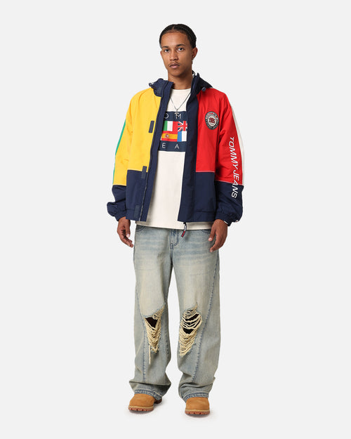 Tommy Jeans TJU Archive Games Chicago Windbreaker Jacket Sport Navy/Multi