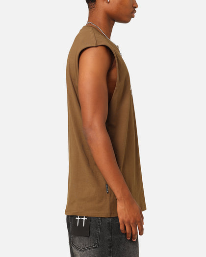 Saint Morta Emblem Muscle T-Shirt Army Green