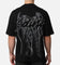 Saint Morta Veiled Mock Neck T-Shirt Black
