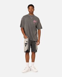 Saint Morta Wraith Crucifix T-Shirt Washed Charcoal