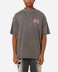 Saint Morta Wraith Crucifix T-Shirt Washed Charcoal