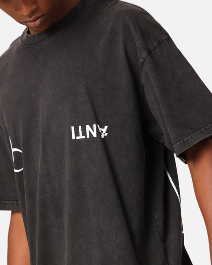 The Anti Order Anti Nuclear T-Shirt Black Acid Wash