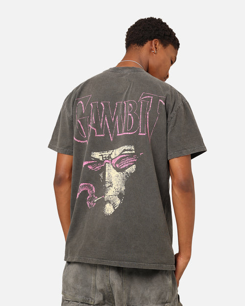 Marvel X-Men Gambit Heavyweight T-Shirt Black Wash