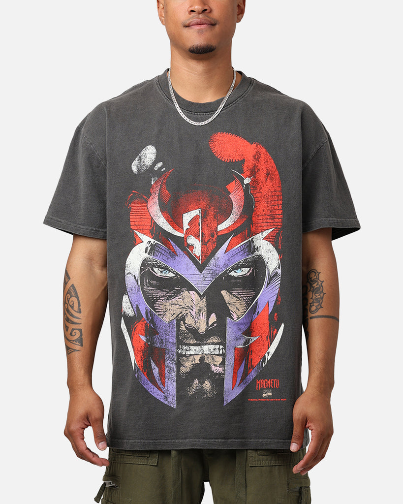 Marvel X-Men Magneto Heavyweight T-Shirt Black Wash | Culture Kings NZ