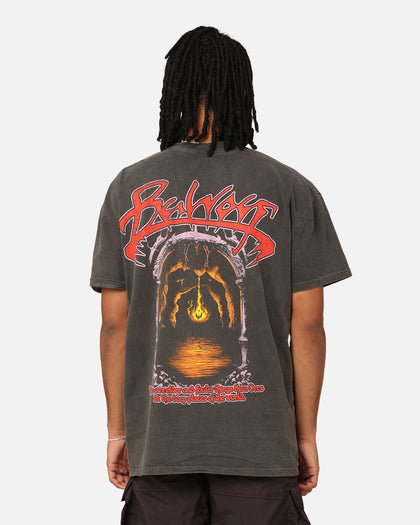 73Studio X Lord Of The Rings Balrog Heavyweight T-Shirt Black Wash
