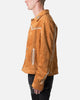 MNML Suede Collared Jacket Orange