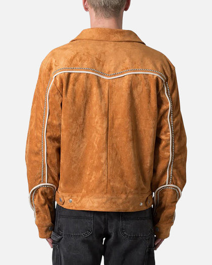 MNML Suede Collared Jacket Orange