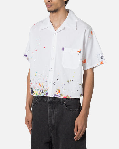 MNML Poplin Painter Short Sleeve Shirt White