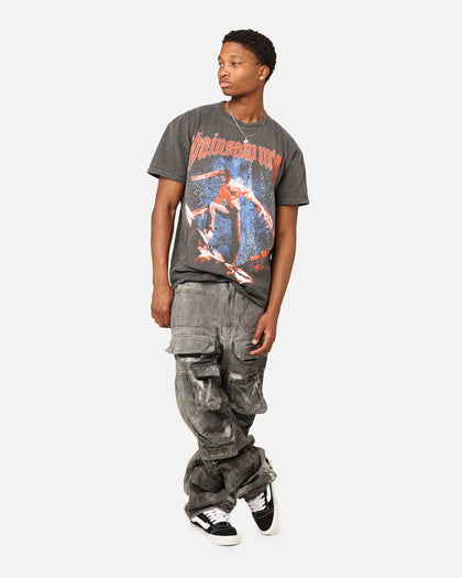 Goat Crew X Chainsaw Man Heavyweight T-Shirt Black Wash