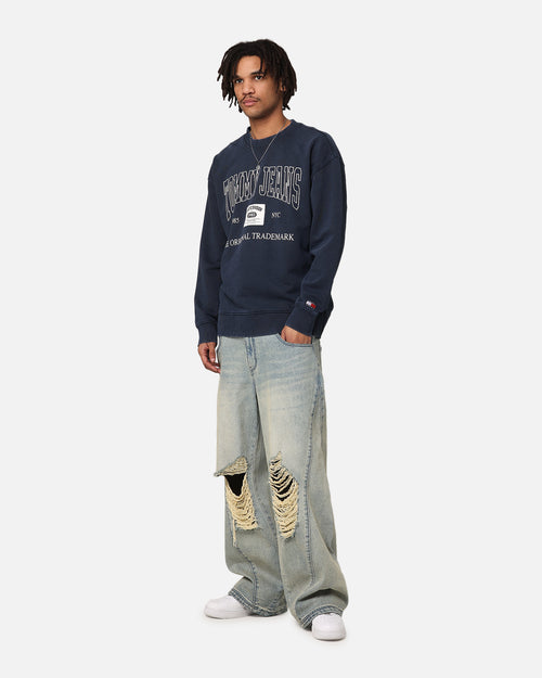 Tommy Jeans TJM Relax Archive Crewneck Dark Night Navy