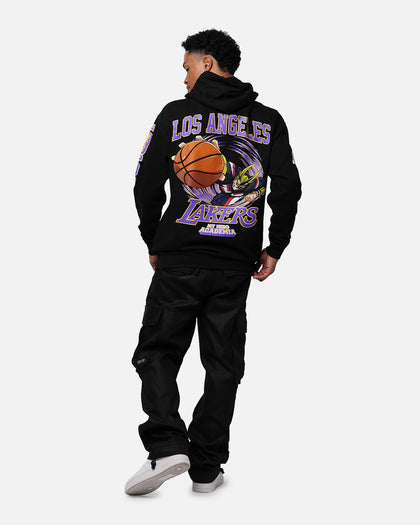 Hyperfly X My Hero Academia X NBA Los Angeles Lakers Hoodie Black