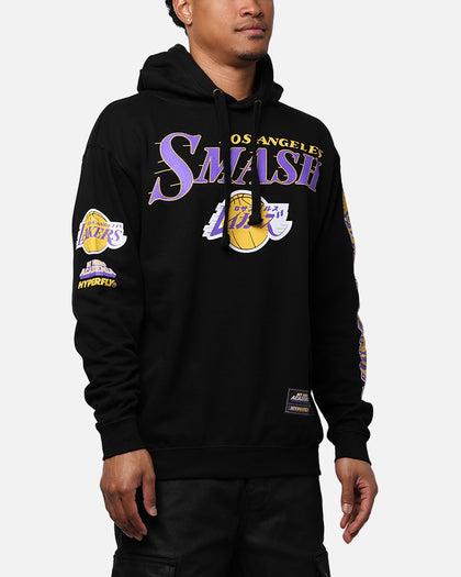 Hyperfly X My Hero Academia X NBA Los Angeles Lakers Hoodie Black
