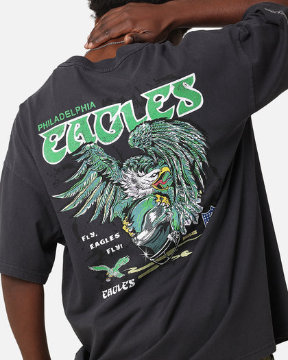 Mitchell & Ness Philadelphia Eagles 'Alter Ego' Flames T-Shirt Faded Black