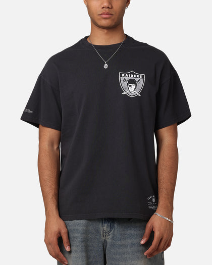 Mitchell & Ness Las Vegas Raiders Flames T-Shirt Faded Black