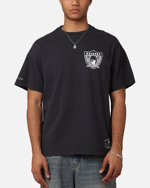 Mitchell & Ness Las Vegas Raiders Flames T-Shirt Faded Black