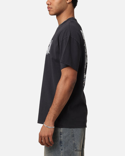 Mitchell & Ness Las Vegas Raiders Flames T-Shirt Faded Black