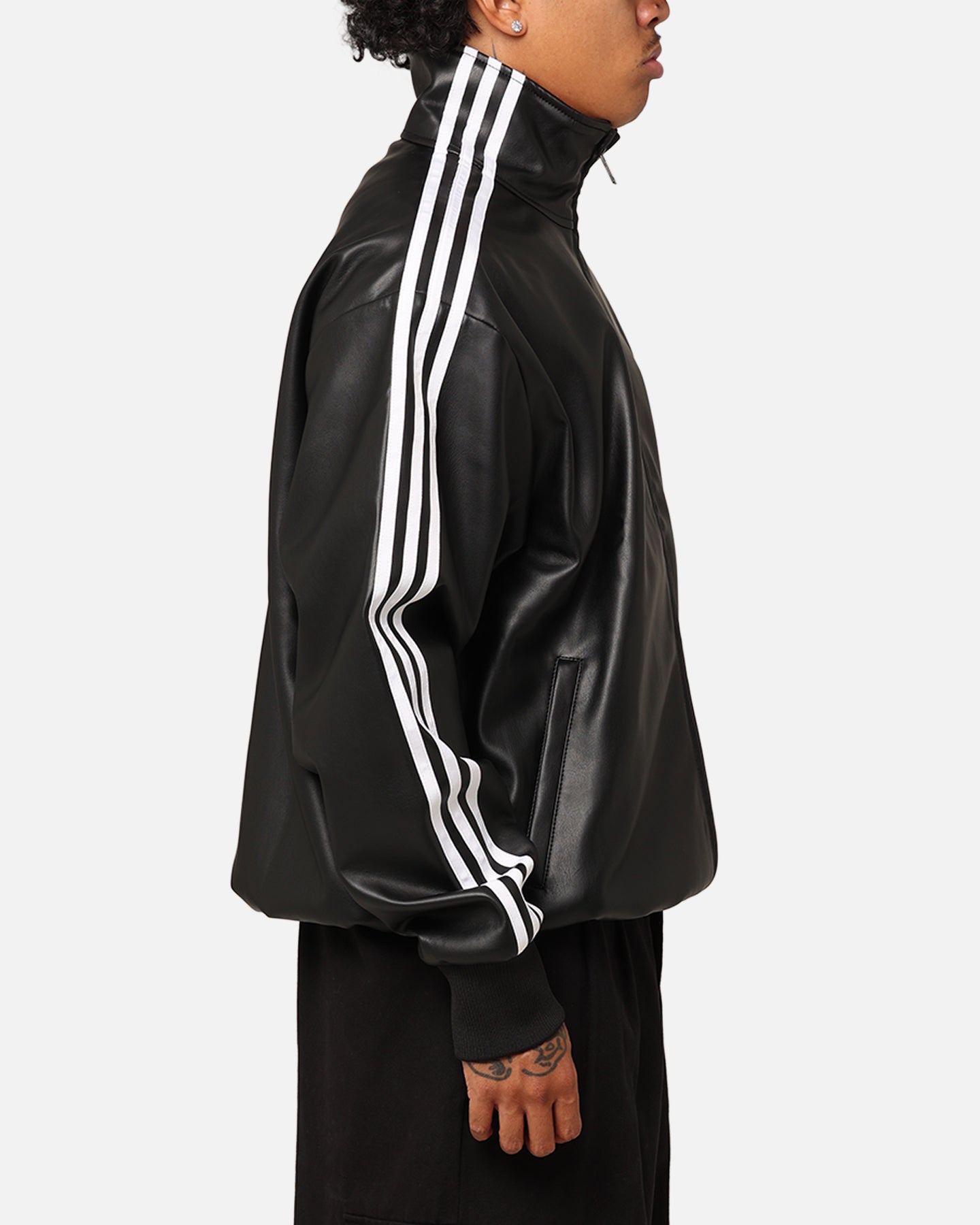 Adidas Faux Leather Adicolour 3-Stripes Loose Firebird Tracksuit