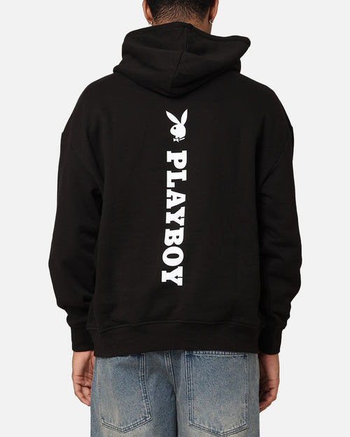 Playboy Logo Lockup Hoodie Black