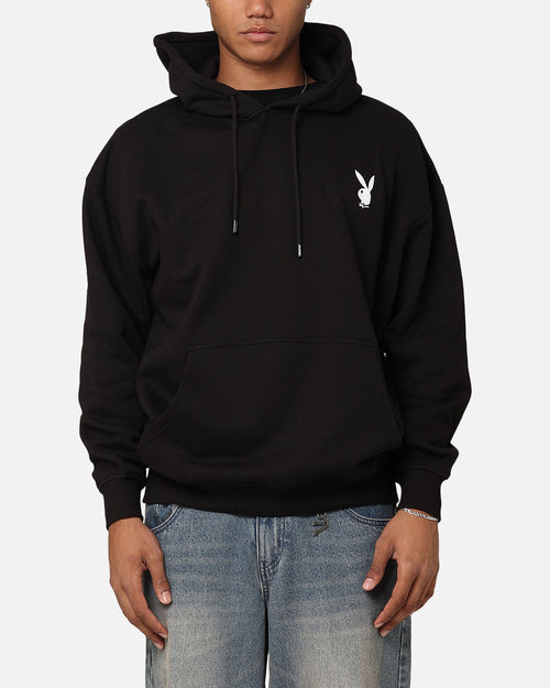 Playboy Logo Lockup Hoodie Black