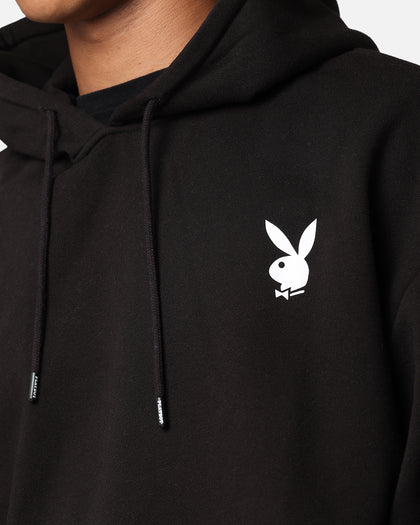 Playboy Logo Lockup Hoodie Black