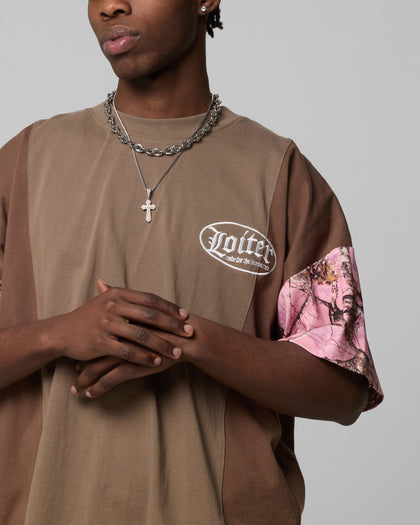 Loiter Splinter T-Shirt Pink Camo