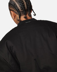 The Anti Order Oversized Cropped Bomber Jacket Black