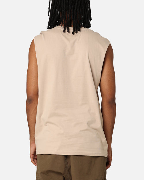 Saint Morta Interlock Oversized Muscle T-Shirt Stone