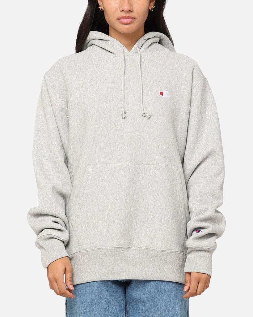 Champion Reverse Weave Small C Hoodie Oxford Heather Culture
