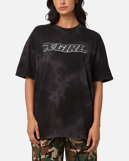 X-Girl Women's Future X-Girl Relaxed T-Shirt Black Tie-Dye