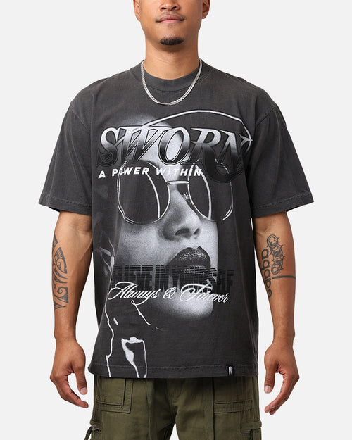 Sworn To Us Power T-Shirt Washed Black