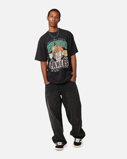 Mitchell & Ness Boston Celtics Vs. Los Angeles Lakers 1987 Finals T-Shirt Faded Black