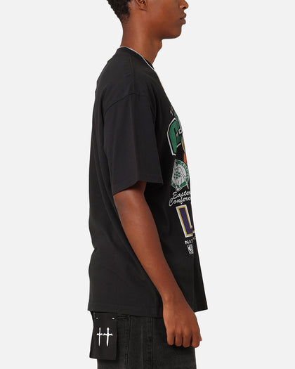 Mitchell & Ness Boston Celtics Vs. Los Angeles Lakers 1987 Finals T-Shirt Faded Black