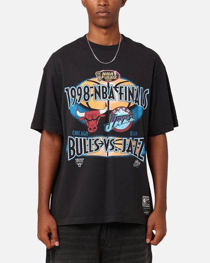Mitchell & Ness Chicago Bulls Vs. Utah Jazz T-Shirt Faded Black