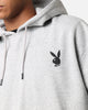 Playboy Logo Bunny O Hoodie Grey Marle