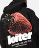 Loiter Strawberry Hoodie Black