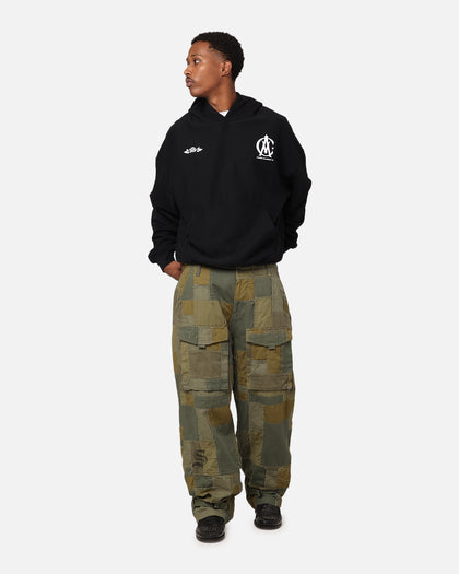 Carre Academy Chest Hoodie Black