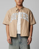 Loiter Studio Zip Shirt Oxford Tan