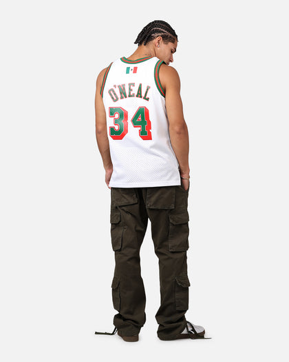 Mitchell & Ness Los Angeles Lakers Shaquille O'Neal 'Viva Mexico' '96-97 Swing Jersey White/Green