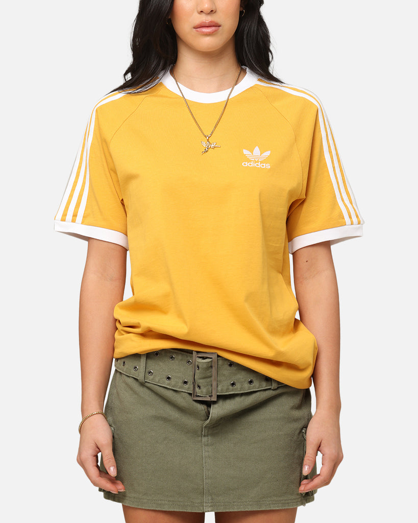 Womens Tshirt Adidas Yellow Shirt Womens ADIDAS ORIGINALS Striped