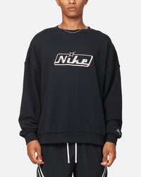 Nike Club Oversized Crewneck Sweatshirt Black/Pink
