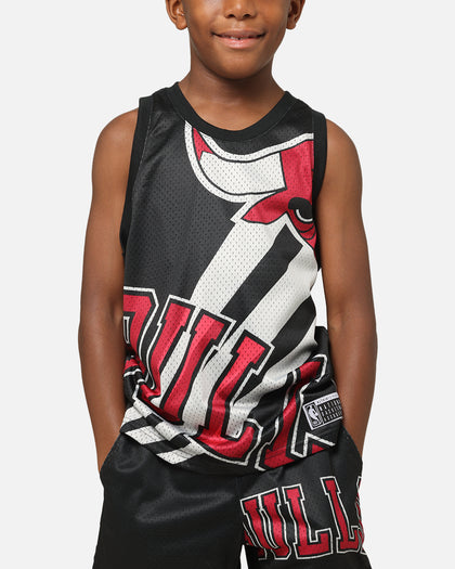 NBA Kids' Chicago Bulls Hedley Mesh Tank Black