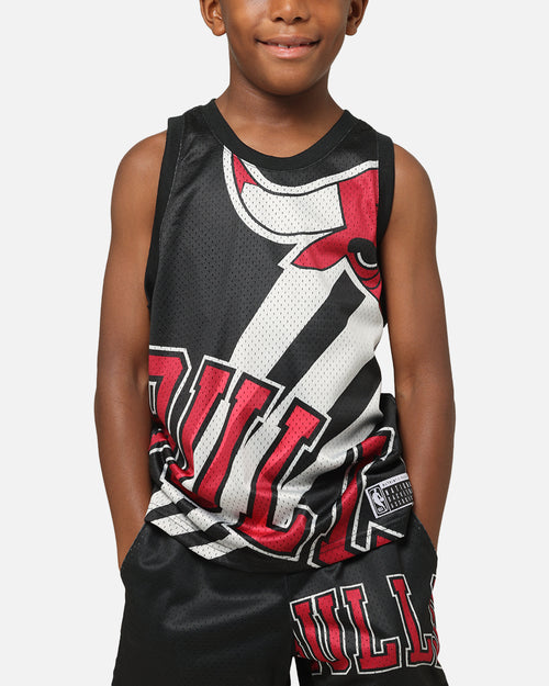 NBA Kids' Chicago Bulls Hedley Mesh Tank Black